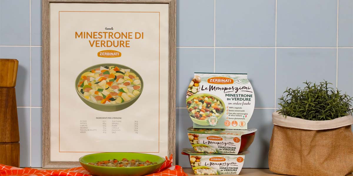 Zerbinati: un minestrone di verdure come oggetto d'arredo
